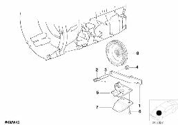 A5S310Z PARKING LOCK diagram for BMW 7 Series E38 725tds