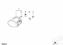 FOG LAMP M-TECHNIK diagram for BMW 3 Series E46 320d