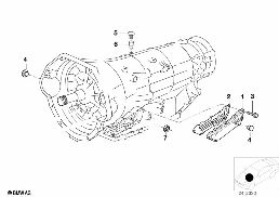 A5S560Z Картер коробки передач diagram for BMW 7 Series E32 740iL