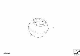 Przycisk przeł. chrom mat diagram for BMW MINI R50 Cooper