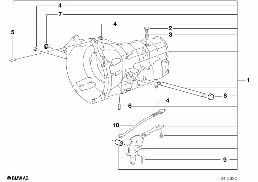 A5S310Z huis met aanbouwdelen - 4-wiel diagram for BMW 5 Series E34 525ix