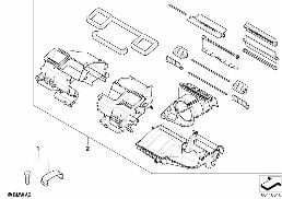 HOUSING PARTS AUTOMATIC AIR CONDITIONING diagram for BMW Z4 E85 2.5si