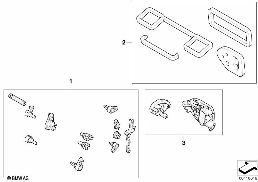 SET OF SMALL PARTS, AUT AIR COND HOUSING diagram for BMW Z4 E85 2.5si