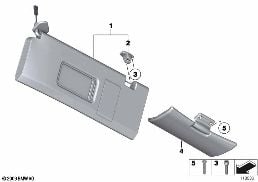 Sluneční lišty diagram for BMW Rolls-Royce Phantom RR1 Phantom