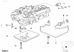 ZF 4HP22/24-H CONTROL UNIT+ATTACH.PARTS diagram for BMW 5 Series E28 525e