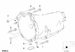 GEARBOX MOUNTING diagram for BMW 7 Series E38 725tds