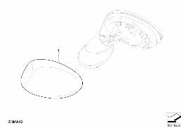 Doposażenie - osłona lust., chrom. diagram for BMW MINI R50 Cooper