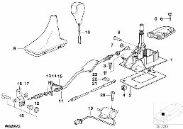 Pièces de cde de boite automatique diagram for BMW 8 Series E31 840i