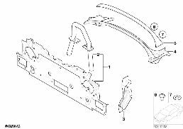 PARTITION TRUNK diagram for BMW Z4 E85 2.5si