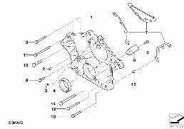 Obudowa skrzyni łańcuchowej, dolna diagram for BMW 7 Series E66 760Li