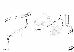 BATTERY CABLE/STARTER CABLE diagram for BMW 5 Series E61 535d