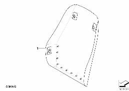 Cadre dossier/paroi arr.de siege avant diagram for BMW Z4 E85 2.5i