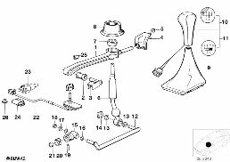 GEARSHIFT MANUAL TRANSMISSION diagram for BMW 5 Series E34 M5 3.8