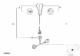 RETROFIT KIT, SHIFT KNOB,LEATHER ILLUMI. diagram for BMW 3 Series E36 M3