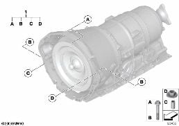 Fissaggio del cambio diagram for BMW Rolls-Royce Phantom RR1 Phantom