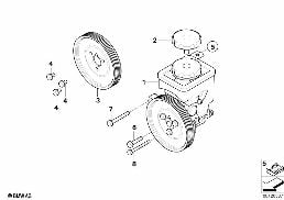 Pompa wspomagania kierownicy diagram for BMW 5 Series E60 LCI 525d