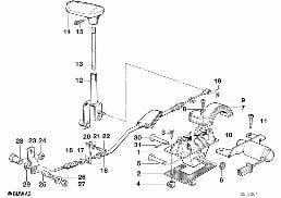 Schaltung automatisches Getriebe diagram for BMW 7 Series E32 750iL