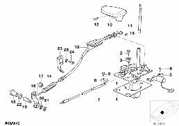 Schaltung Interlock Automatikgetr. JAPAN diagram for BMW 7 Series E32 750iL