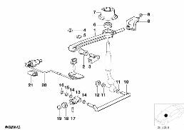 Vites değiştirme, Mekanik Şanzıman diagram for BMW 3 Series E30 325i