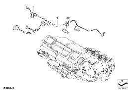 CABLE SET, HEATER AND AIR CONDITIONING diagram for BMW Z4 E85 2.5si