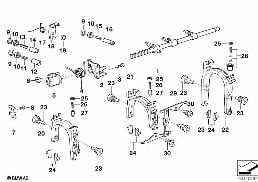 S5d...z pieces interieures de commande diagram for BMW 5 Series E39 525td
