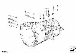 GS5-39DZ 內部換檔零件 diagram for BMW 3 Series E46 320d
