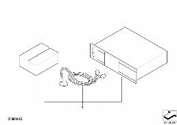 RETROFIT KIT, CD-CHANGER diagram for BMW 5 Series E60 LCI 523Li