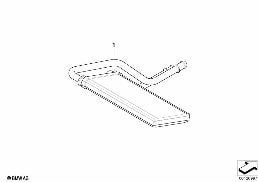 HEATER RADIATOR/MOUNTING PARTS diagram for BMW Z4 E85 2.5si