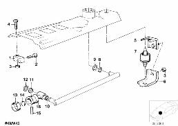 GEARSHIFT MANUAL TRANSMISSION diagram for BMW 3 Series E21 320