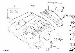Akustyka silnika diagram for BMW 3 Series E46 330d