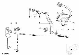GEARSHIFT AUTOMATIC TRANSMISSION diagram for BMW 3 Series E21 320i