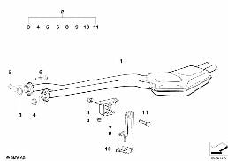 後消音器 diagram for BMW 3 Series E36 325i