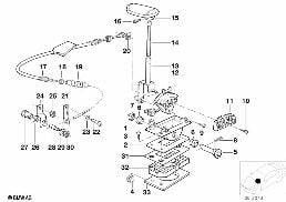 GEARSHIFT AUTOMATIC TRANSMISSION diagram for BMW 3 Series E30 325ix