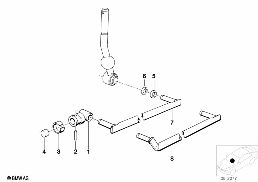 GEARSHIFT MANUAL TRANSMISSION diagram for BMW 6 Series E24 633CSi
