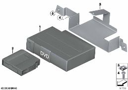 DVD měnič diagram for BMW Rolls-Royce Phantom RR1 Phantom
