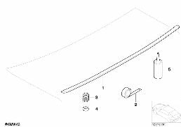 REAR SPOILER diagram for BMW 3 Series E46 M3