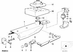 GEARSHIFT MANUAL TRANSMISSION diagram for BMW 6 Series E24 633CSi