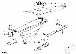 GEARSHIFT MANUAL TRANSMISSION diagram for BMW 6 Series E24 633CSi