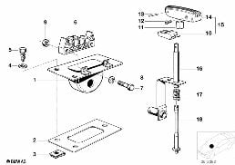 GEARSHIFT AUTOMATIC TRANSMISSION diagram for BMW 6 Series E24 633CSi