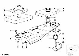 Versnellingsbakdelen diagram for BMW 7 Series E23 735i