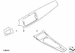 Post-équ. bois précieux acajou maritim diagram for BMW Z4 E85 2.5i
