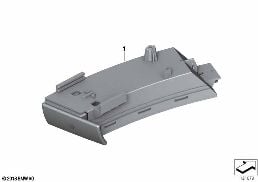 Post-équipt porte-gobelets avant diagram for BMW Z4 E85 2.5i