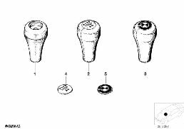 GEAR SHIFT KNOBS diagram for BMW 3 Series E21 320i