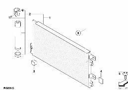 CONDENSER AIR CONDITIONING diagram for BMW MINI R53 Cooper S