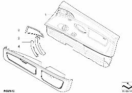 INDIVIDUAL DOOR TRIM PANEL diagram for BMW Z8 E52 Z8