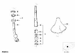 SHIFT LEVER/COVER diagram for BMW 3 Series E21 320i
