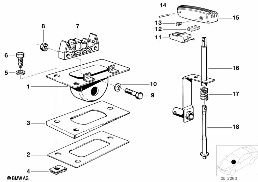 GEARSHIFT AUTOMATIC TRANSMISSION diagram for BMW 3 Series E21 320i