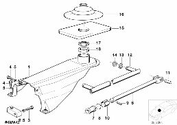 GEARSHIFT MANUAL TRANSMISSION diagram for BMW 5 Series E12 528i