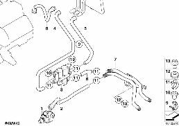 AUXILIARY HEATER WATER HOSES