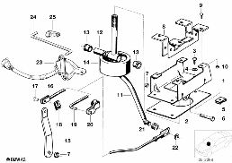 GEARSHIFT AUTOMATIC TRANSMISSION diagram for BMW 5 Series E12 520